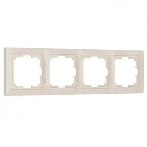 Рамка на 4 поста Snabb basic (слоновая кость) Werkel W0042003 (a051306)