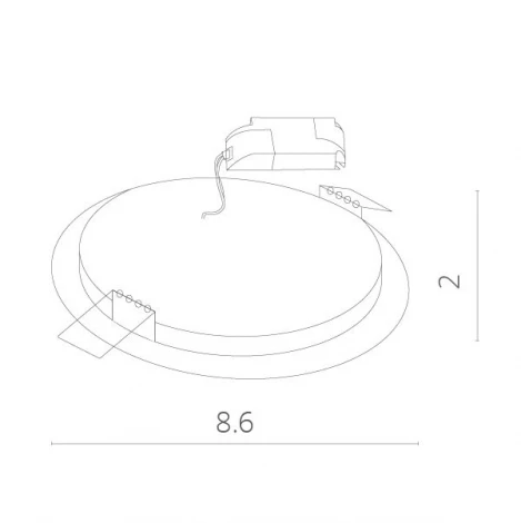 Встраиваемый точечный светильник Arte Lamp Fine A2603PL-1WH