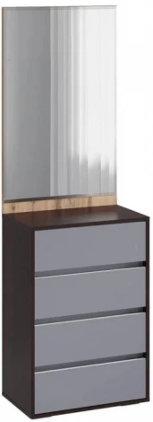 Готовая прихожая Роут с зеркалом (Роут с зеркалом венге / дуб вотан / графит софт) Woodville арт.593728