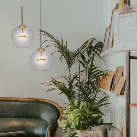 Подвесной светильник Maytoni Cometa MOD055PL-L12G3K (LED, 220V, на проводе, шар)