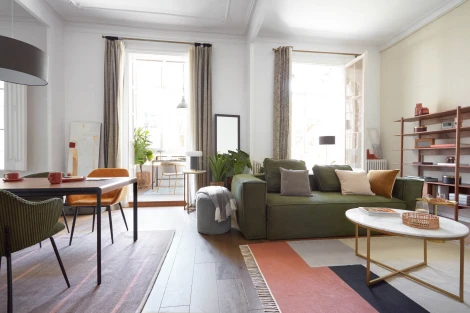 Журнальный стол La Forma (ex Julia Grup) Sheffield (Белый,Золотой/ Металл,Мрамор,Сталь)