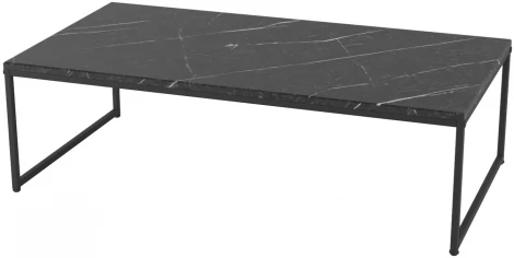 Стол журнальный Инсайд черный мрамор/черный от фабрики Mebelik
