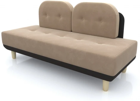 Диван Arsko Торли бежевый велюр