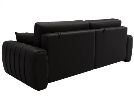 Диван прямой Лига-057 НПБ (ЛДСП,Брус,Фанера/Пластик/Экокожа/Коричневый) Лига Диванов 130025