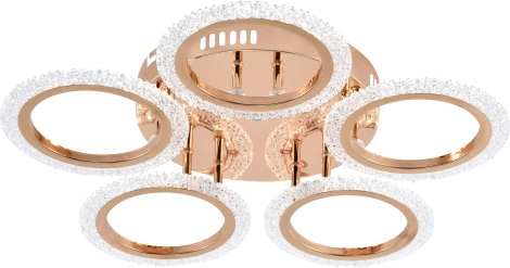 Потолочная люстра светодиодная на штанге с пультом регулировкой цветовой температуры и яркости Rivoli Evlalia 6178-733