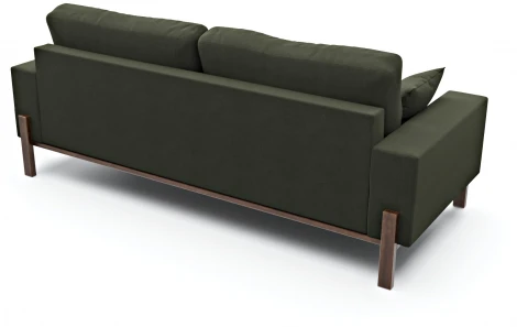 Диван Arsko прямой Хангель велюр зеленый