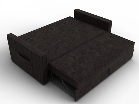 Диван прямой Лига-104 (160) (ЛДСП,Брус,Фанера,Велюр/Коричневый) Лига Диванов 134883
