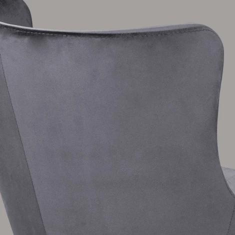 Стул JAZZ, бархат серый 27/черный конус Top Concept JAZZ 75890
