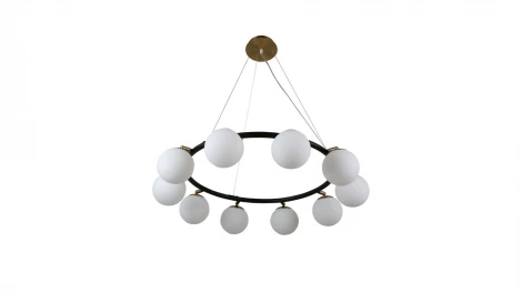 Подвесной светильник Lumina Deco Modica  LDP 6032-10 BK+MD