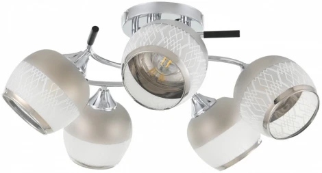 Потолочная люстра на штанге Arte Milano AMALFI-325885 325985/5 CR+BK (220V)