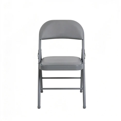 Стул складной GJ-22 серый иск.кожа Stool Group УТ000042555