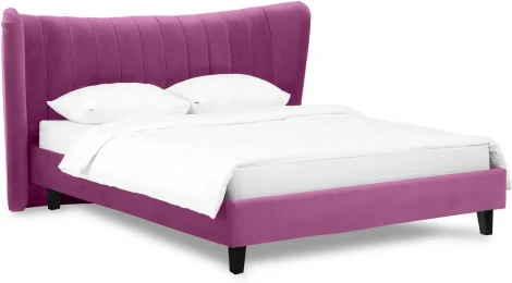 Кровать Queen II Agata L ОГОГО (арт.574794), (Ткань/Розовый)