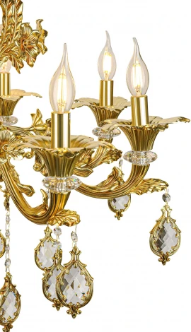 Подвесная люстра AM Group CLEOPATRA CLEOPATRA SP8 GAB (220V, на цепи, подсвечник, свеча)