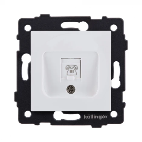 Розетка телефонная RJ11 белый матовый Kollinger REA-009WM для Aspekt, Eleganz, Reflex