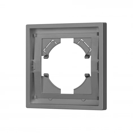 Рамка пластиковая FRM-TENDO-PL-1-GR (Arlight, Графитовый) 053837