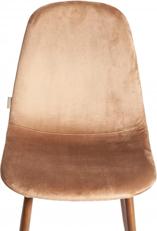 Стул BREEZE (mod. JSC-58) (Велюр,Металл  /Темно-коричневый,Орех)