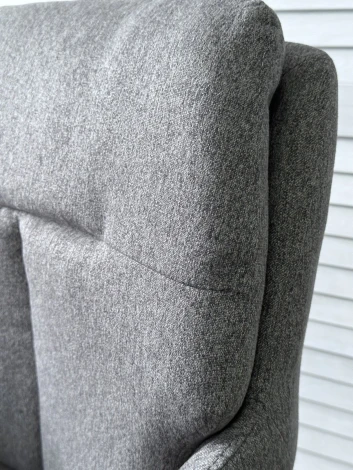 Стул Mon 360 град. поворот. Серый Family-022, ткань / черный каркас / Товарный знак DISAUR