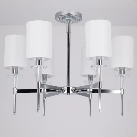 Потолочная люстра на штанге ILLUMICO IL1382-6CPA-29 CR Romei