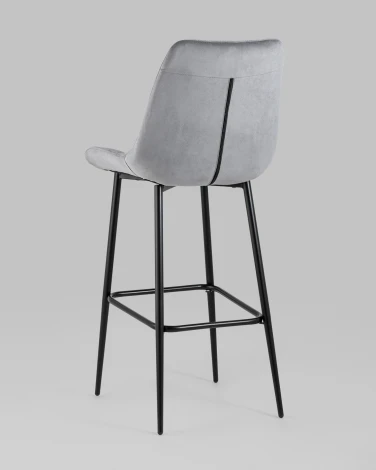 Стул Stool Group барный Флекс велюр серый 2 шт арт.УТ000038337