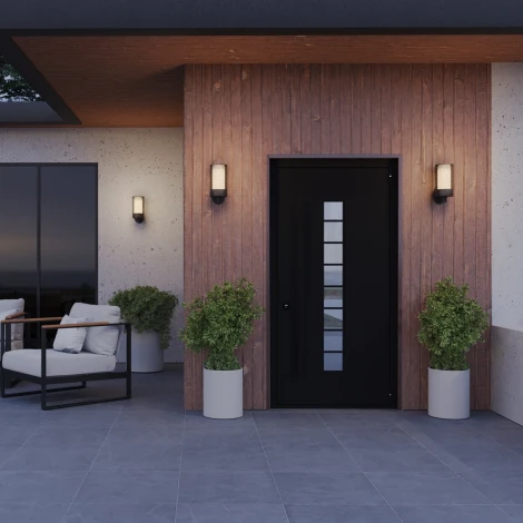 Настенный уличный светильник Novotech Matrix 370971 STREET черный IP54 E27 max 25W 220V