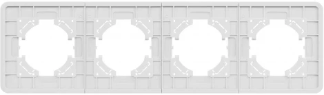 Рамка стеклянная FRM-OMALI-SFGS-4-WH (Arlight) 049716