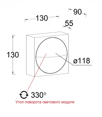 Настенный светильник уличный светодиодный Oasis Light SIDNEY LED W2096-1-3K Gr (220V, IP65)