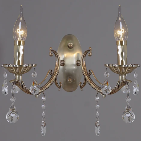 Бра ILLUMICO IL9927-2WSQ-24 AB CASTOR (220V, подвески, подсвечник, свеча)