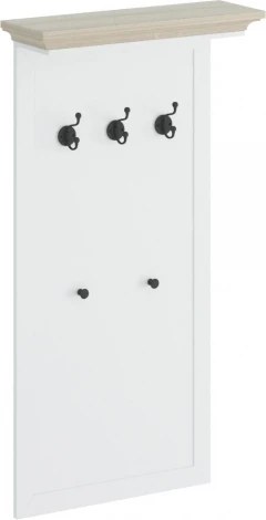 Вешалка ОГОГО узкая Caprio (ЛДСП,МДФ/Белый)