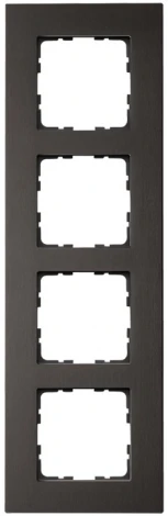 Рамка на 4 поста (алюминий коричневый) Jasmart G-Metal G1004AZ