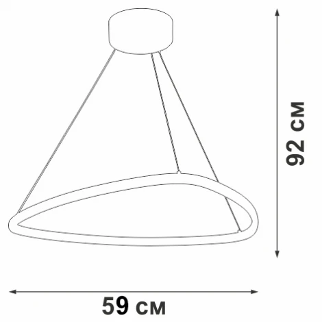 Подвесной светильник Vitaluce V04624-03/1S (LED, 220V, на тросе)