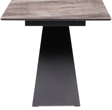 Стеклянный стол Woodville Ноттингем 180х90х74 карелия / черный 553544