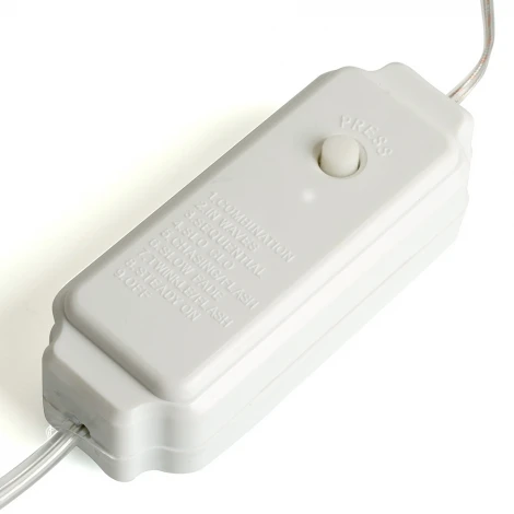 Светодиодная гирлянда линейная Роса (на плоском проводе) 220V мультиколор c питанием от сети Feron CL577 48618