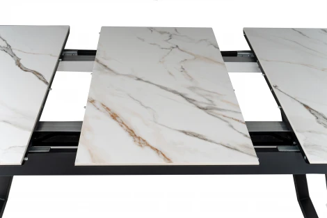 Стол Пеле раздвиж. 120-150 Керамогранит Светлый Мрамор