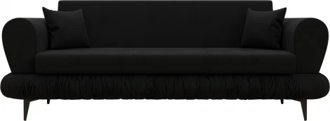 Диван-книжка Лига-045 (Черный/Микровельвет) Лига Диванов арт.122336