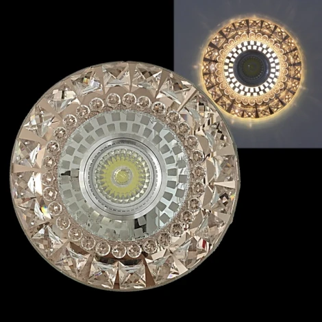 Встраиваемый точечный светильник Reluce 62061-9.0-001PL MR16+LED3W TEA (220V, круглые)