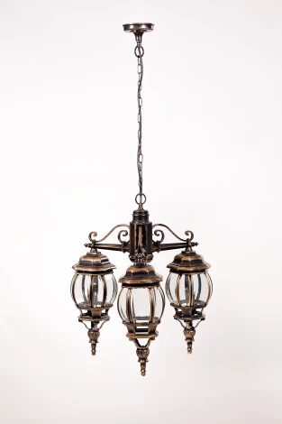 Уличный светильник подвесной Oasis Light AMERICA S 83470S/3 Gb (220V, на цепи, фонарь, IP44)