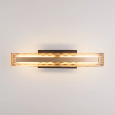 Бра Elektrostandard Lattice 40003/LED черный/золото