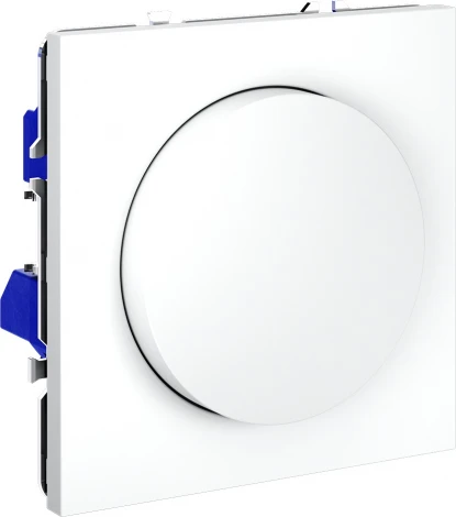 Диммер поворотно-нажимной 600 Вт (белый матовый) Voltum S70 VLS070302