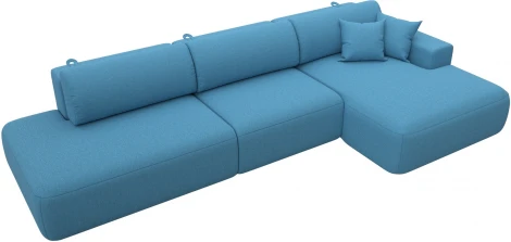 Диван угловой Лига-036 НПБ Модерн Лонг правый угол Лига Диванов (Рогожка) арт.125471