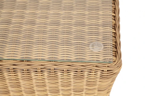 Журнальный столик из искусственного ротанга, цвет соломенный 4SIS Капучино YH-S4133W