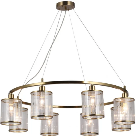 Подвесная люстра Omnilux Lanloup OML-59803-08 (220V, на тросе, круглые)