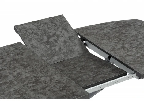 Кухонный стол Woodville Кортез 32 116(160)x77 раздвижной малави / серый