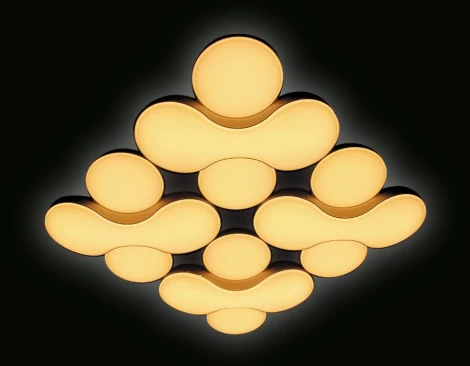 Потолочная люстра Ambrella Orbital Granule FG1066/4 WH 208W D720*720