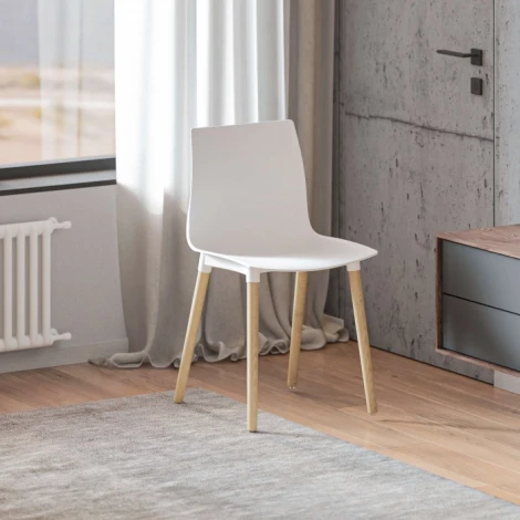 Пластиковый стул Кобе (Кобе белый) Woodville арт.589900