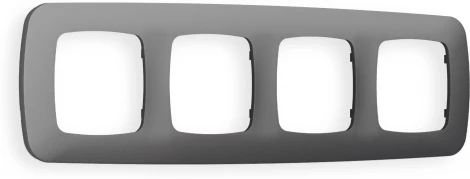 Рамка Ambrella Volt OMEGA Ecta (Антрацит серый) 4-ая OF140654