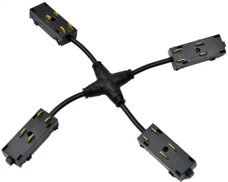 Коннектор питания Х-образный Aployt Magnetic track 220 APL.0280.00.05