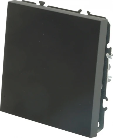 Переключатель одноклавишный (черный) Stekker Эмили 49841