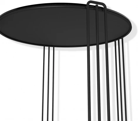 Столик кофейный Sheffilton SHT-CT34 черный муар/черный глянец от фабрики Sheffilton