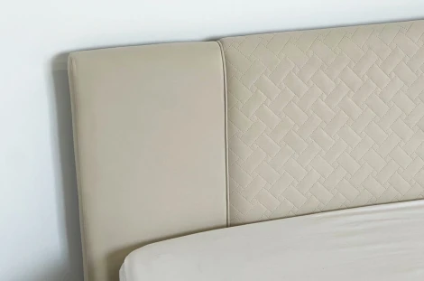 Каркас кровати Хлоя 160х200 см Mebelson (ДСП,Ткань/Кремовый) арт.KM1.6-24.2081