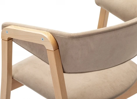 Кресло Dalia Soft Beige/Натур R-Home арт.400012510h_diagbeige_natur